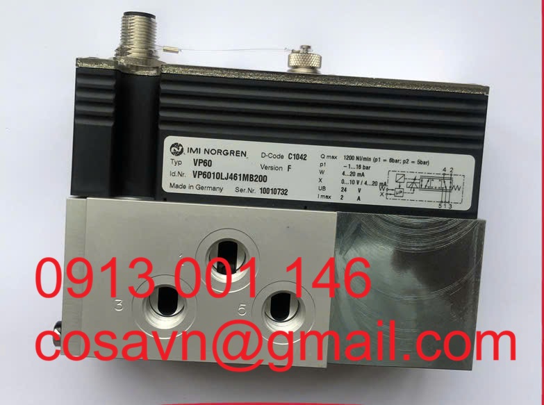 Van điều khiển lưu lượng và hướng tỷ lệ IMI Norgren VP60 Series VP6010LJ461MB200